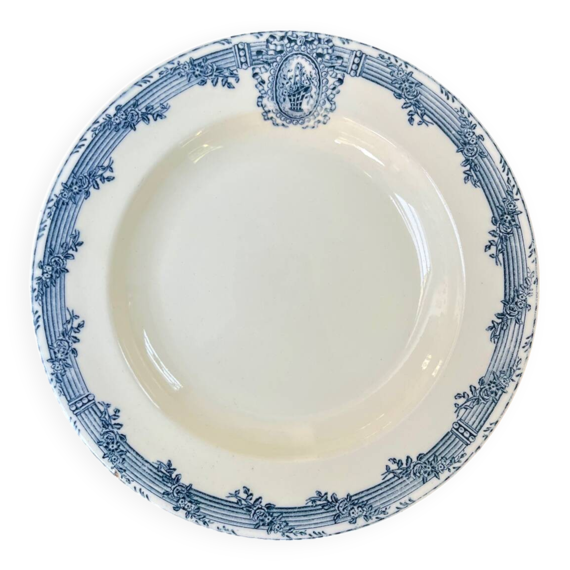 6 ironstone plates Salins Versailles model