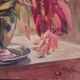 Tableau ancien nature morte florale