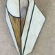 Stained glass wall lamp, Tiffany style, Art Deco design.
