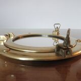 Mirror window in brass 70s - 29cm