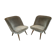 Paire de Fauteuil chauffeuse années 50 60 restauré