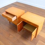 Pair of vintage bedside tables 1960s