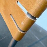 Postmodern chair in metal and wood by Ruud Jan Kokke for Harvink, 1990s.