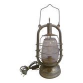 Vintage glass/metal storm lamp from the brand: rhewum germany