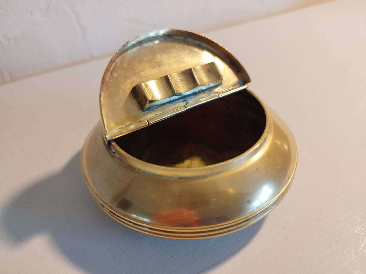 Marine brass ashtray