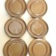 Ensemble de 6 tasses et soucoupes en grés