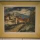 Painting The Village Lane reproduction 1960’s