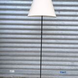 1950s wrought iron tripod floor lamp
