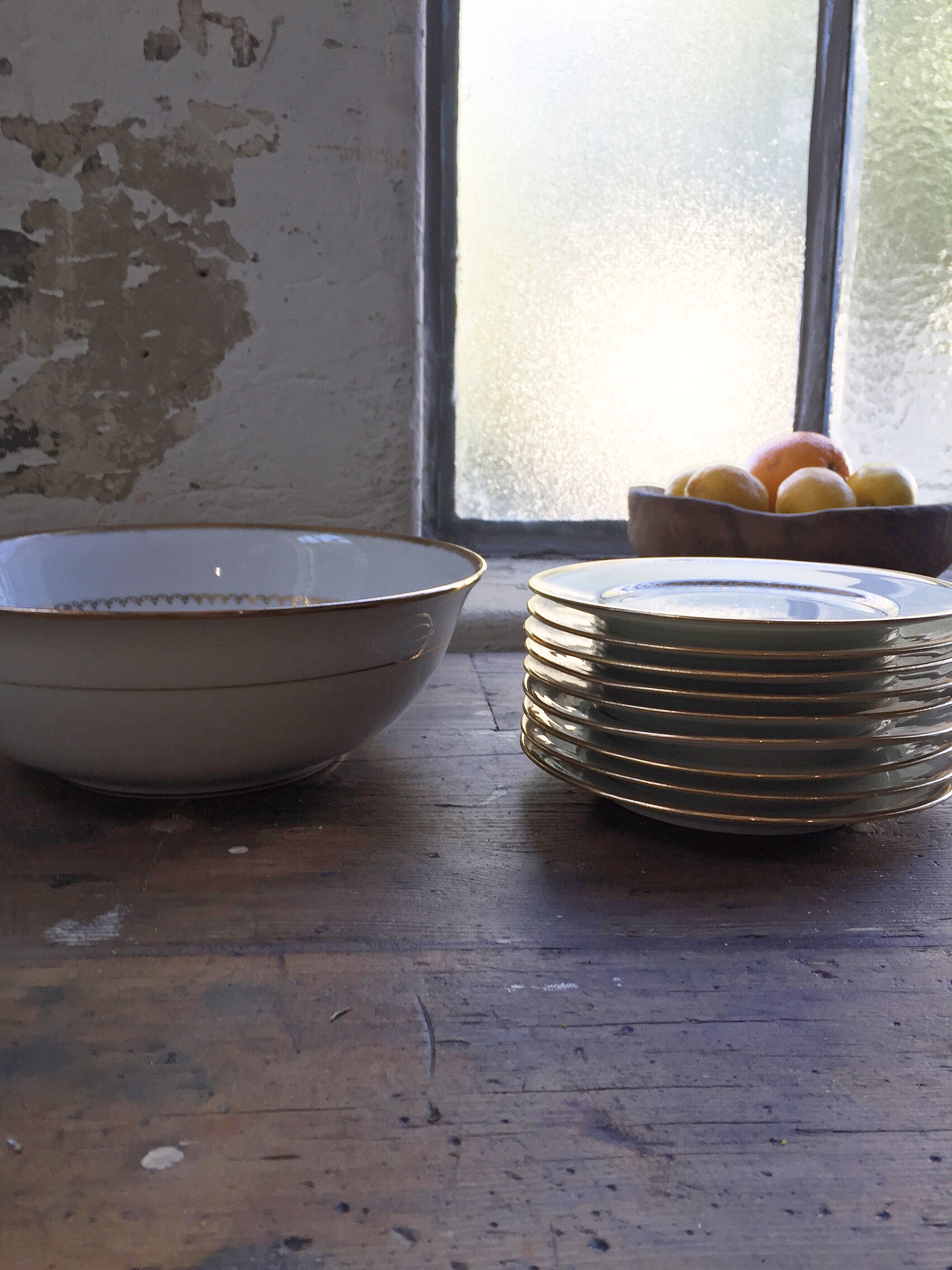 Set of plates and dessert dish Limoges