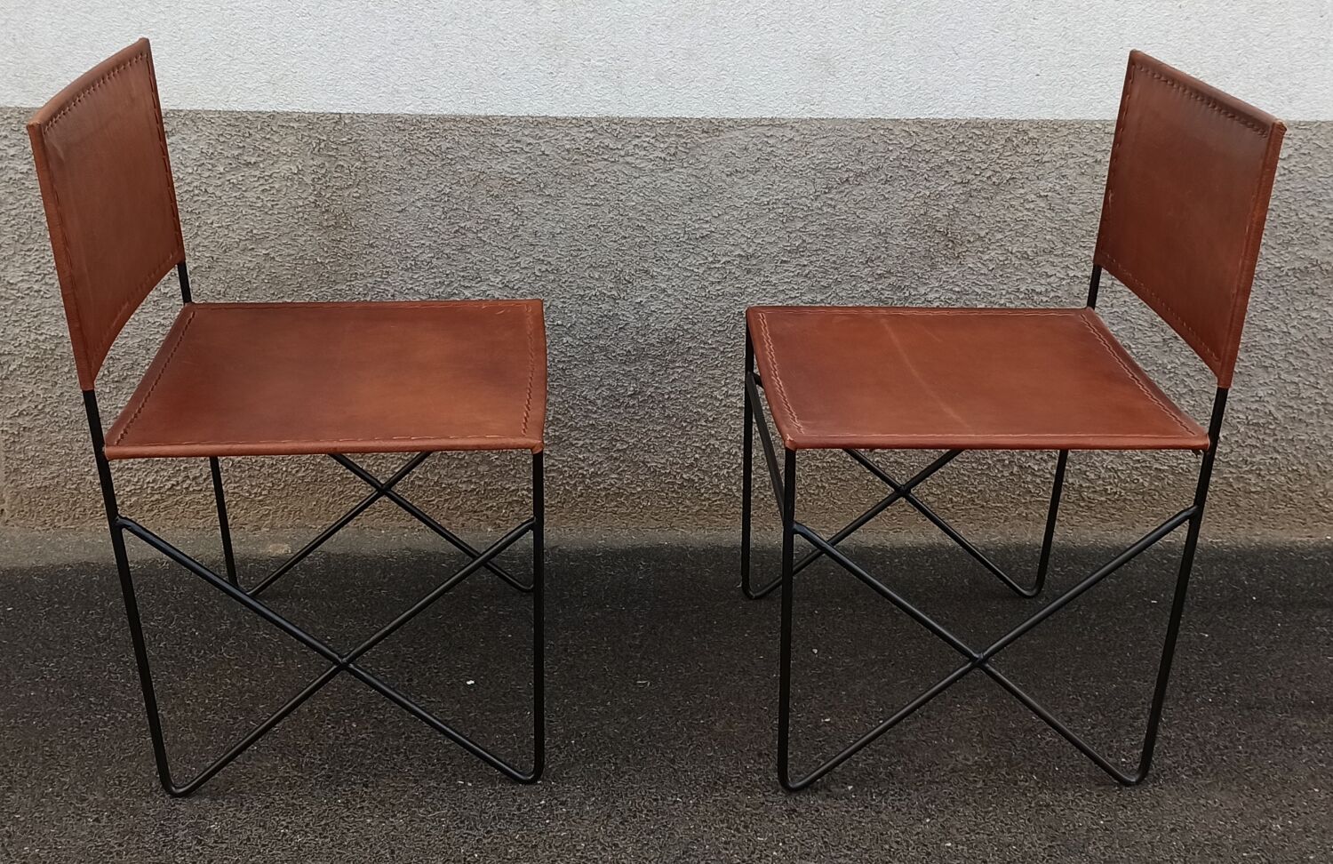 Pair of leather chairs