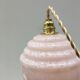 Art Deco pendant lamp in pink Clichy glass