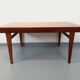 Vintage Scandinavian 50s 60s teak dining table with extension