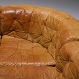 Vintage DS 11 modular sofa in cognac/orange leather by De Sede Swiss
