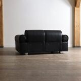 Canapé-lit Marzio Cecchi en cuir de buffle, Italie, années 1970.