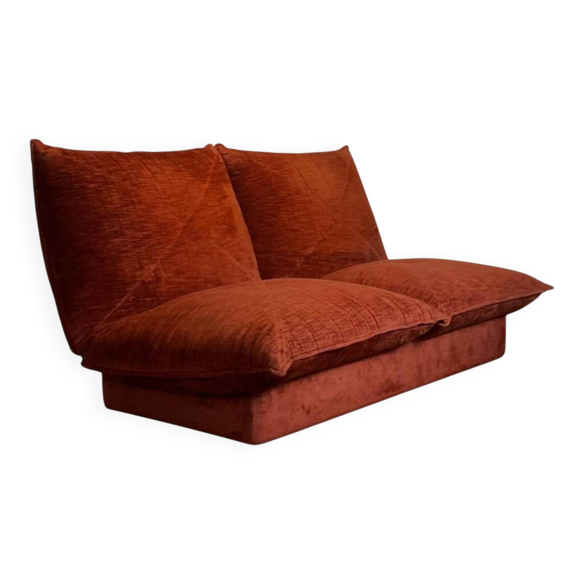 Steiner vintage 1970s two-seater sofa