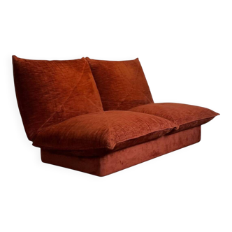Steiner vintage 1970s two-seater sofa