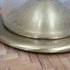 Pair of La Murrina 1970s dome lamps pulegoso glass & gilded brass
