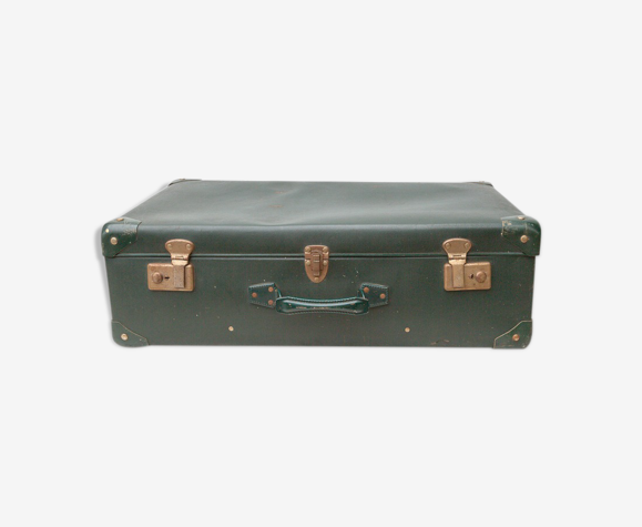 Valise ancienne verte