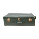 Green antique suitcase