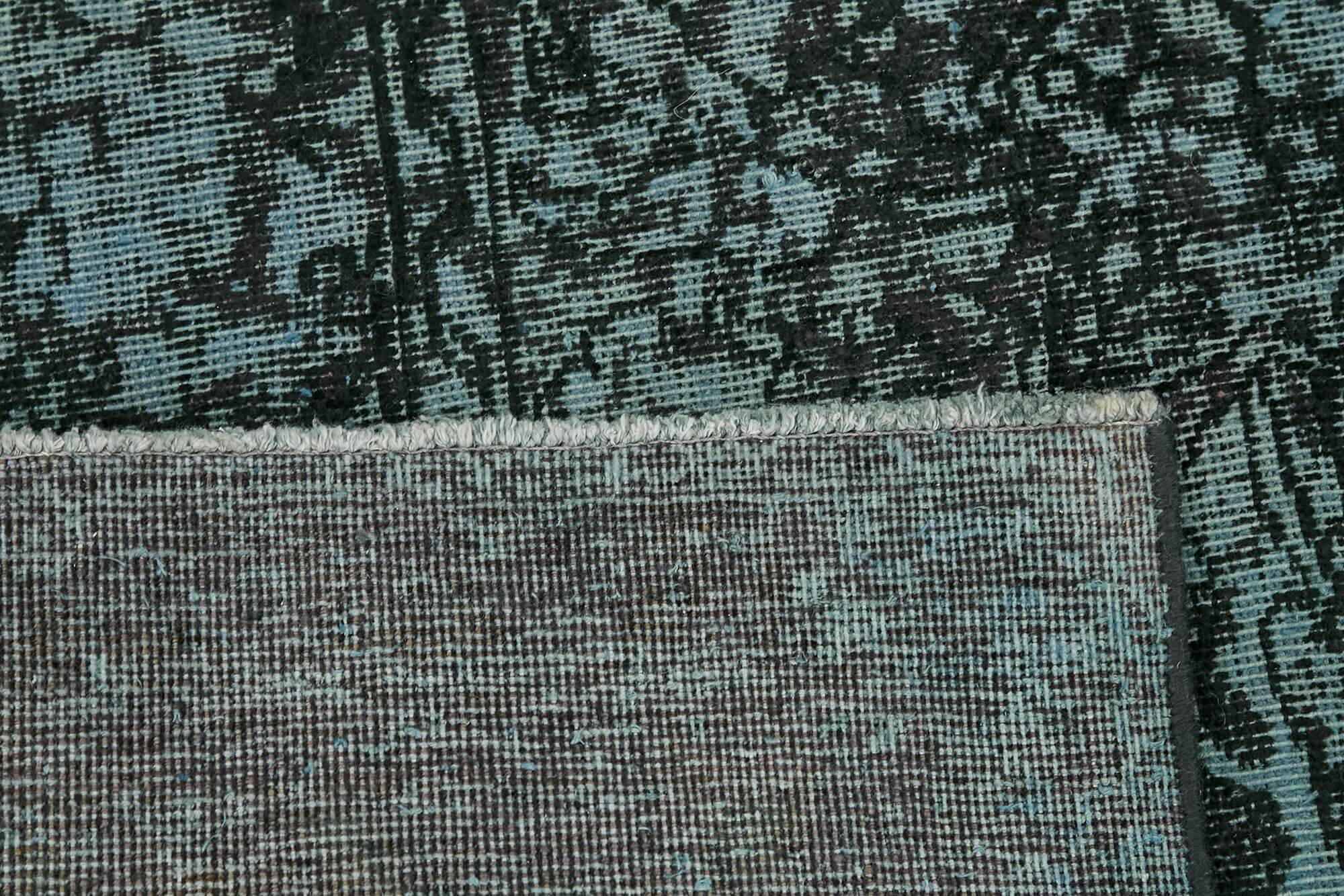 Handmade Oriental Decorative 1980s 294 cm x 401 cm Black Wool Carpet