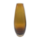 Vase scandinave ovoïde en verre ambré vers 1960