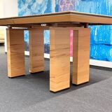 Ensemble exclusif de table à manger comprenant 6 chaises cantilever