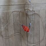 Lampe baladeuse de tsé tsé en métal et verre