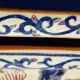 Antique serving dish in Gien earthenware – Japonese floral decoration