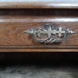 Rustic louis xv period sideboard in oak and poplar circa 1750