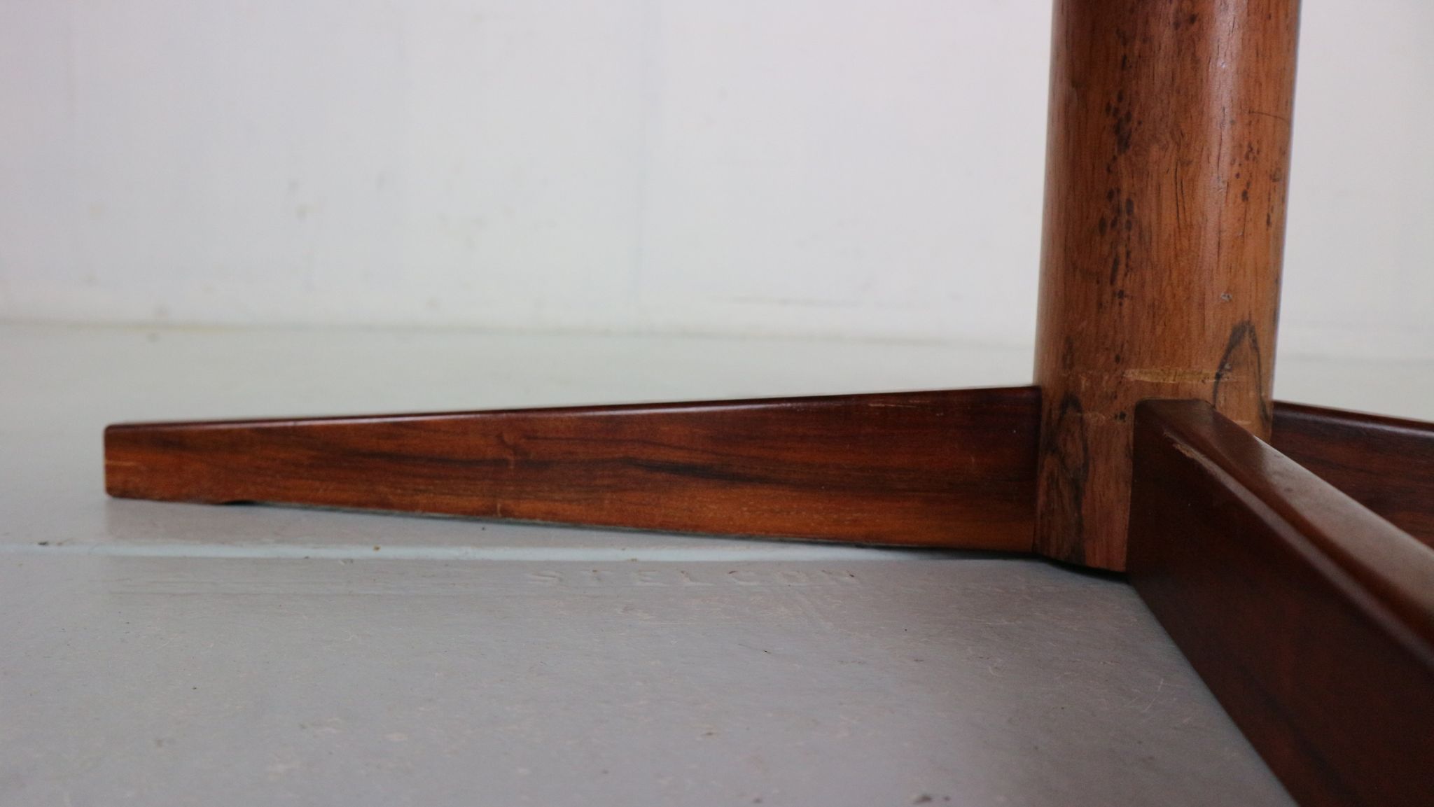 Mid century modern  round rosewood coffee table, 1960s denmark