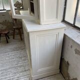 XL display case with white patina