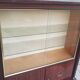 Empire style display cabinet in mahogany veneer