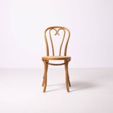 Thonet / Radomsko heart chair, set of 4, hand woven cane, Poland, circa 198