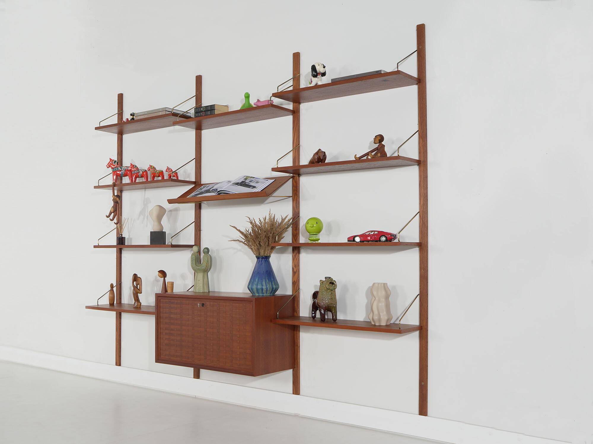 Cado Modular Shelving, Poul Cadovius, Teak Veneer, Danish, 1970s