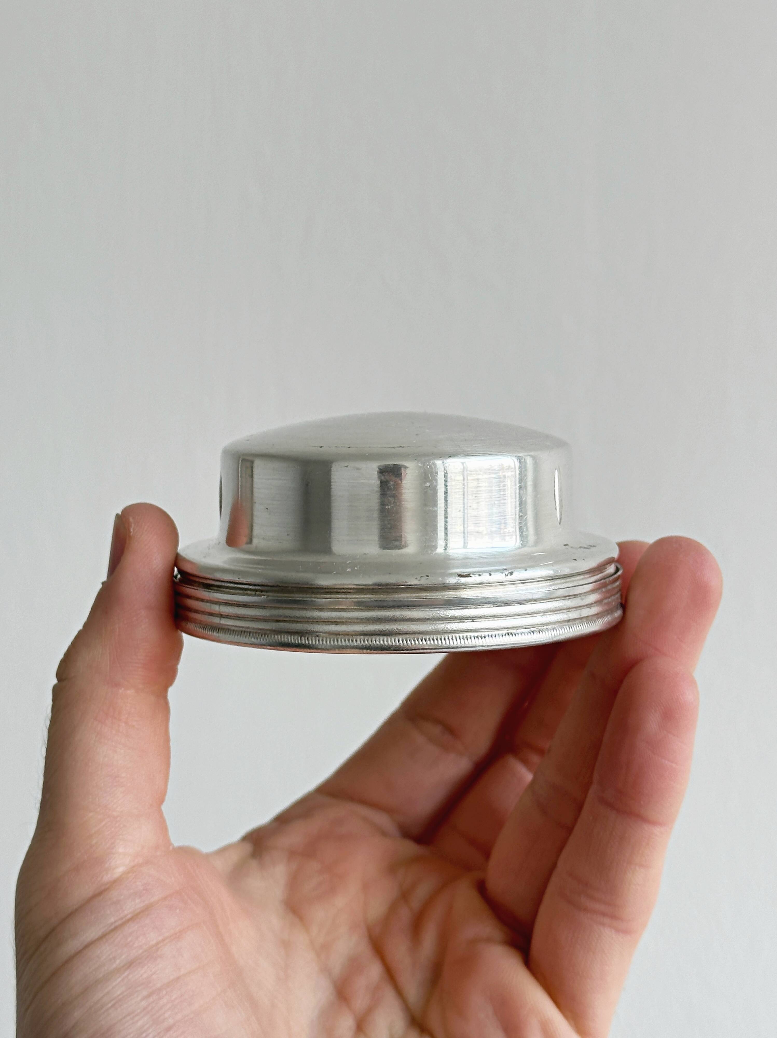 Silver-plated metal butter dish Coquillor