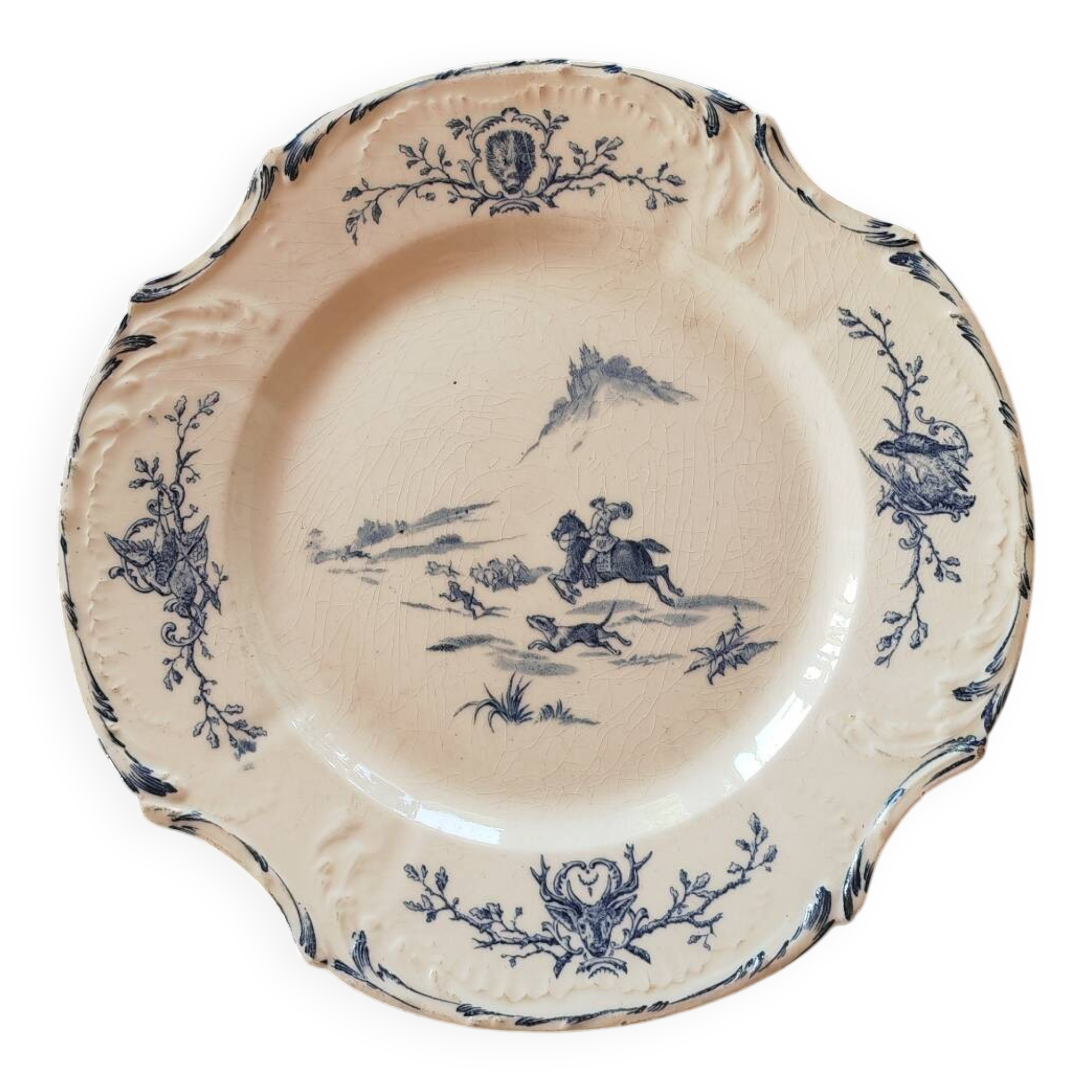Gien plate, 19th century
