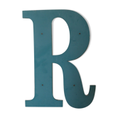 Wooden sign letter R