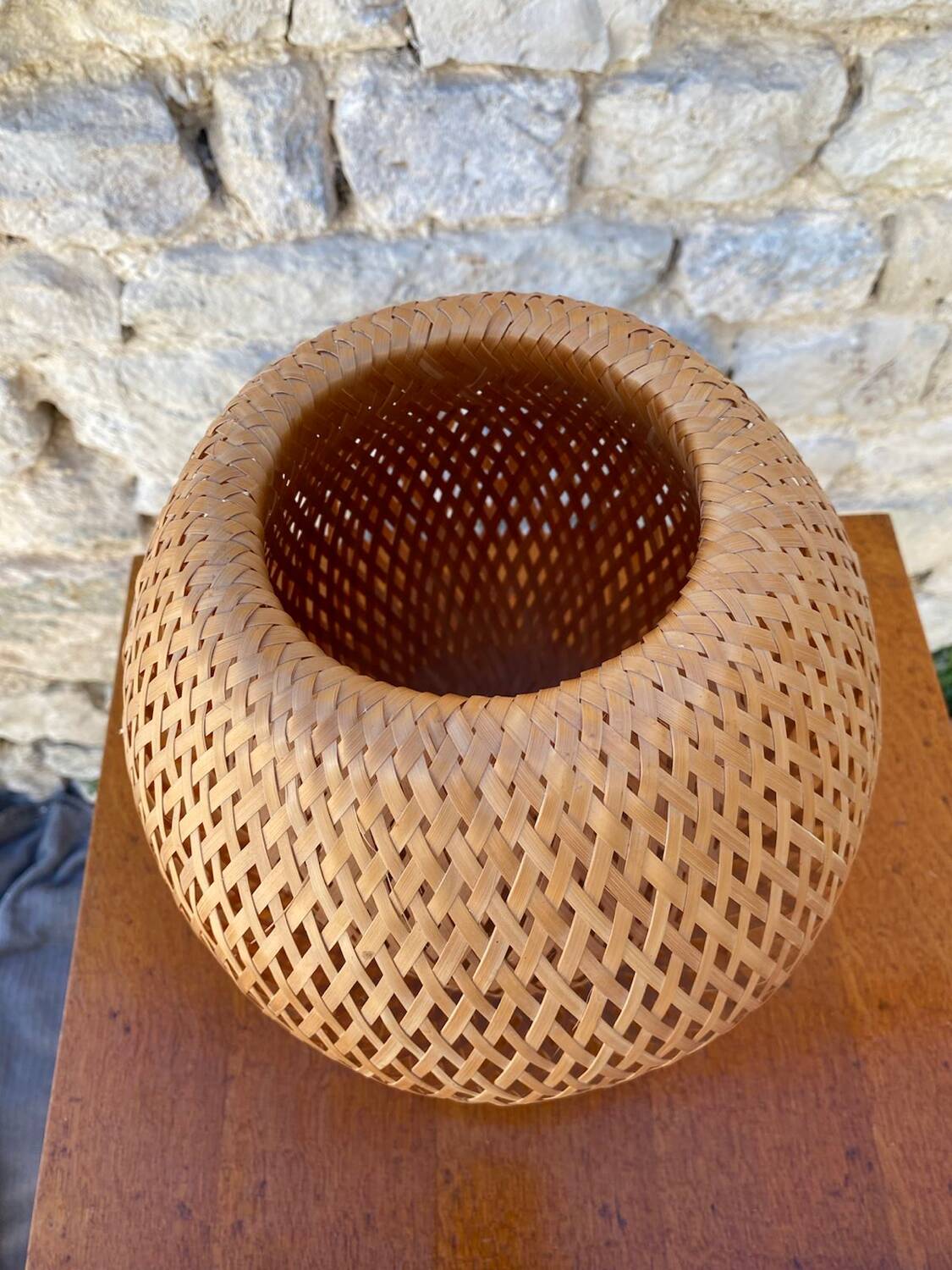 Lustre en Jonc de Rotin