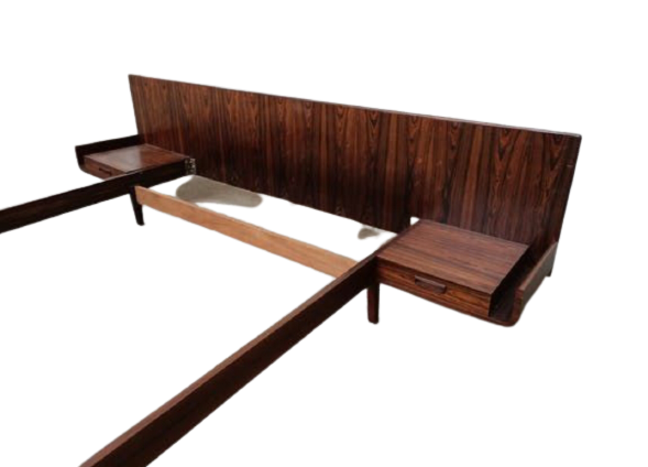Eric grinwis vintage Dutch rosewood bed