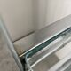 Pair of chrome and glass shelves from the 70s