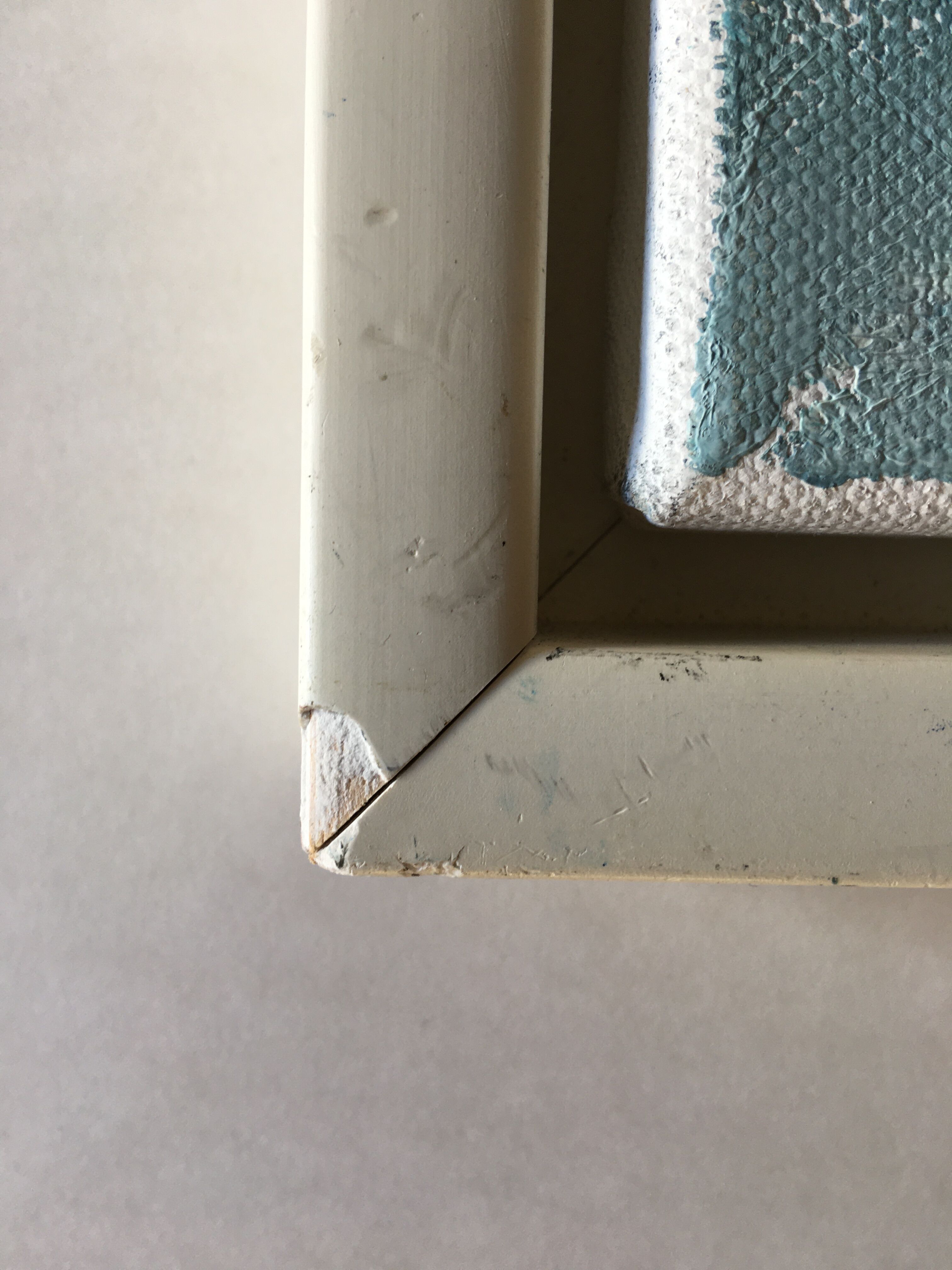 Oil on abstract canvas by Guy Rieutort