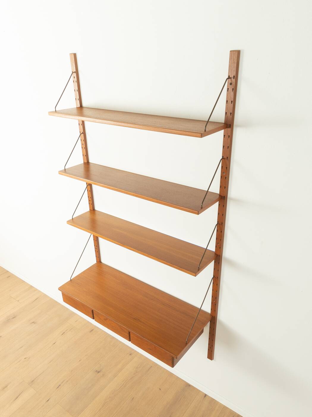Modular wall shelf by Sven Ellekaer for Albert Hansen, 1960s, teak