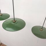 Enameled sheet metal pendant lights