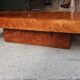 Coffee table in elm magnifying glass
