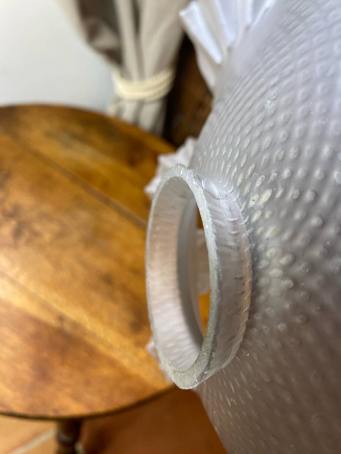 Serrated glass light fixture, 1930