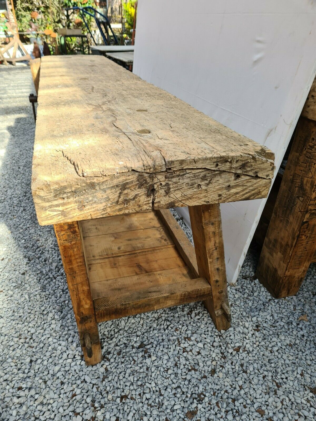 Wooden cabinetmaker's workbench