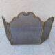 Fire shield brass chimney screen