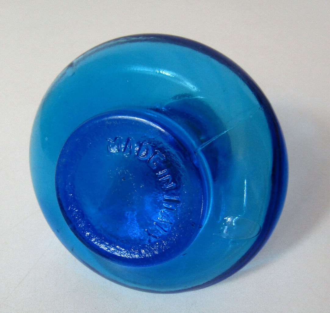 Red blue tinted glass bottles