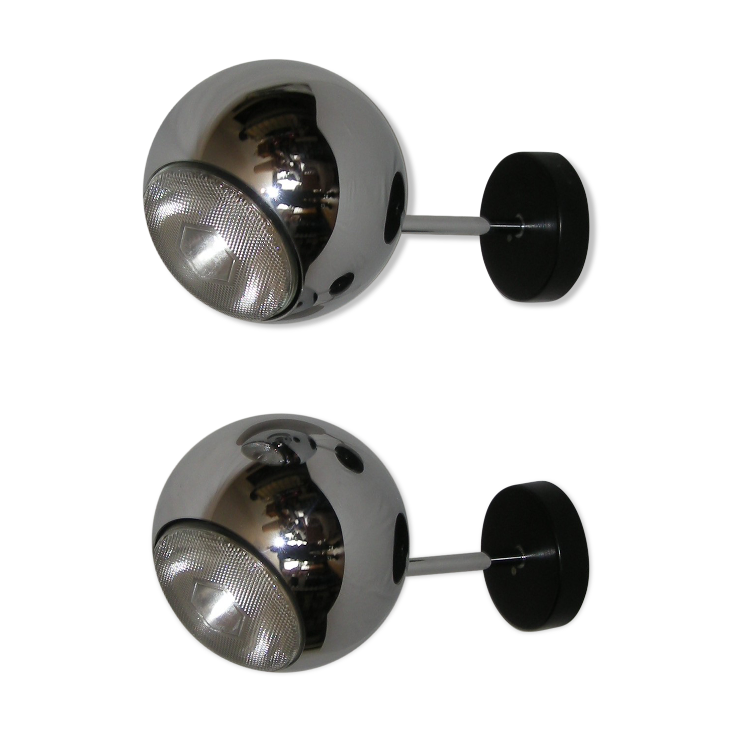 Pair of eye ball wall lamp by Staff Leuchten from the 60s 70s