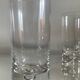 Set of 6 Kosta Boda aperitif glasses with bubbled stem